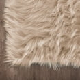thumbnail image 5 of Latepis Runner Rugs Faux Fur Rug Beige 2x6 Rug Fluffy Furry Rug Washable Sheepskin Rug Small Area Rug for Living Room Sofa Nursery Bedroom Rug Carpets Sheepskin, 5 of 5