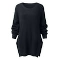 thumbnail image 2 of Vedolay Fall Sweaters for Women 2023 Womens Fall Striped Oversized 2023 Pullovers Sweaters Casual Knit Tops,Black XXL, 2 of 4