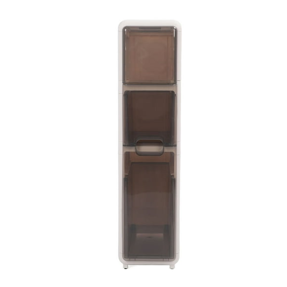 Slim Drawer Cabinet, Water Proof Narrow Storage Cabinet with 6 Wheels for Bathroom Laundry Small Space