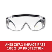 Allen Company Shooting & Safety Fit-over Glasses, Clear Lenses, Polycarbonate, 2169A, Large, 6.25
