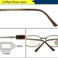 thumbnail image 3 of 3 Pairs Silicone Temple Tips Anti-slip Eyeglass Flat Ear Tubes Replacementa, 3 of 5