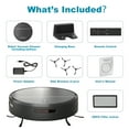 PrettyCare Robotic Vacuum Cleaner C1, 2800Pa, Pet Hair, SelfCharging