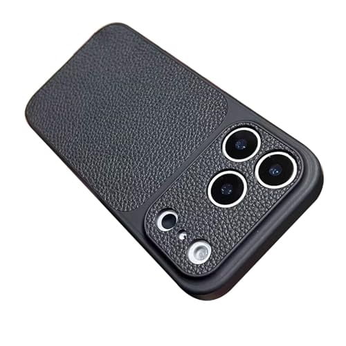 Étui pour Iphone 17/17 Pro/17 Pro Max/17 Air, Étui en Cuir Mince Anti-Choc Motif Protection d'Objectif Tout Compris