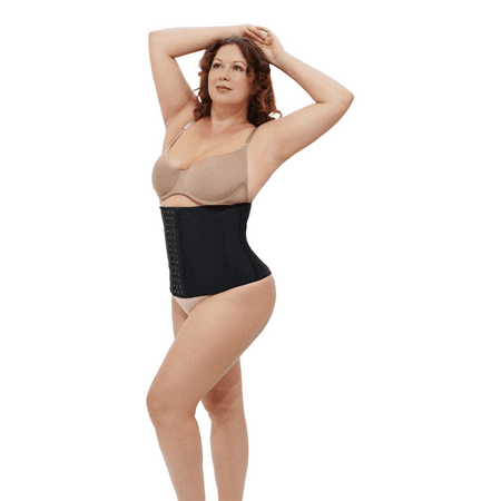 

Best Cotton Waist Trainer Breathable Plus Size Tight Fit for Waist Training Help 3 Hook Long Torso 11.5 Inches