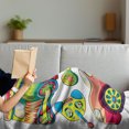 thumbnail image 3 of Cartoon Soft Flannel Fleece Throw Blanket, Funny Transportation Toys with Train Car Airplane Horn Balls Auto Tire, Cozy Plush for Indoor and Outdoor Use, 70" x 90", Multicolor, by Ambesonne, 3 of 5