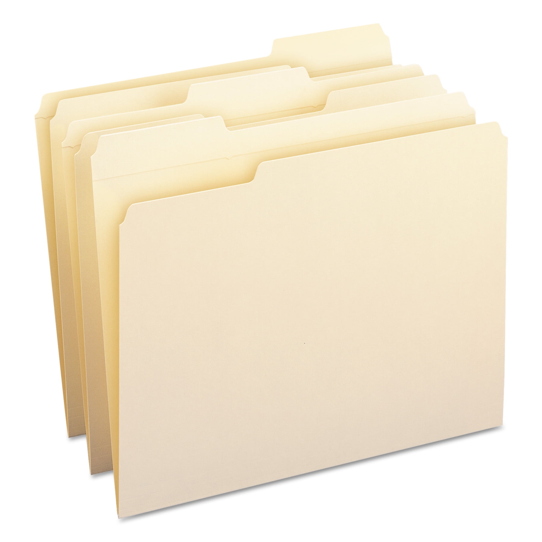 Smead Manila Folders Reinforced 1/3 Cut Tab 100/BX Letter (10334)