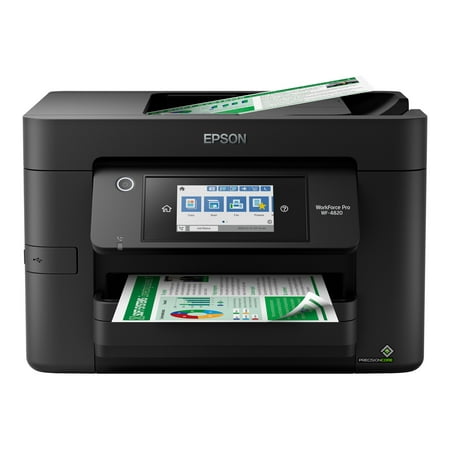 Epson WorkForce Pro WF-4820 Wireless Inkjet Multifunction Printer - Color - Copier/Fax/Printer/Scanner - 4800 x 2400 dpi Print - Automatic Duplex Print - Upto 33000 Pages Monthly - 250 sheets ...