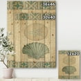 thumbnail image 3 of Designart 'Seastar and Blue Sea Shell II' Nautical & Coastal Print on Natural Pine Wood, 3 of 3
