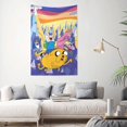 thumbnail image 2 of Adventure Time Tapestry Dorm Decor Wall Hanging Tapestries Window Curtain Picnic Mat Beach Blanket 60x40 Inch, 2 of 9