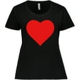 thumbnail image 3 of Inktastic Red Heart Women's Plus Size T-Shirt, 3 of 5