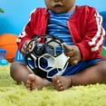 thumbnail image 2 of Bright Starts Grippin’ Goals Rattle Ball – Black & White, 2 of 8