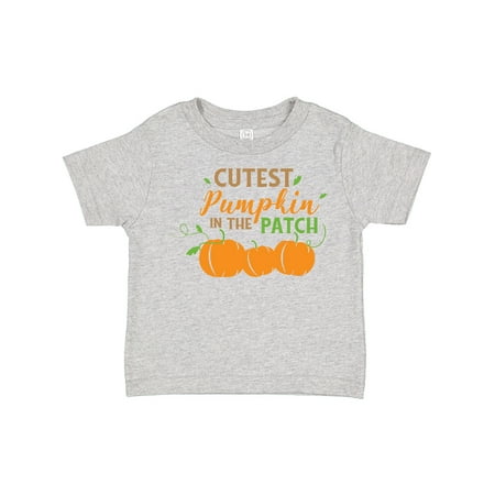 

Inktastic Cutest Pumpkin in the Patch Leaves Autumn Fall Gift Toddler Boy or Toddler Girl T-Shirt