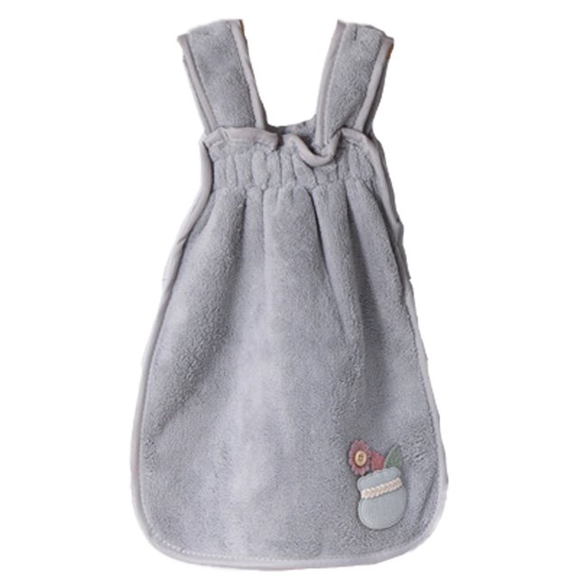 Preciosa toalla de mano para vestido de princesa, toalla de mano gruesa de cocina de terciopelo coral