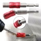 thumbnail image 5 of Portabrocas magnético pivotante de impacto ajustable con vástago hexagonal de 1/4" rojo plateado, 5 of 9
