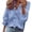 ZZBlue29, variant on Blouses For Women Dressy Casual Solid Color Button Down Ruffle Long Sleeve Loose Autumn Winter Tops Holiday Wear