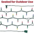 thumbnail image 7 of Christmas lights, indoor and outdoor 100 Multi color mini lights Xmas Tree Lights for Christmas Decorations, Wedding, Holiday, Party, Home UL certified 22FT, 7 of 7