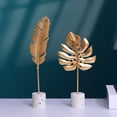 thumbnail image 1 of unbranded 2Ud Adorno De Hoja Monstera En Para Interior Y Exterior Con Base, 1 of 8
