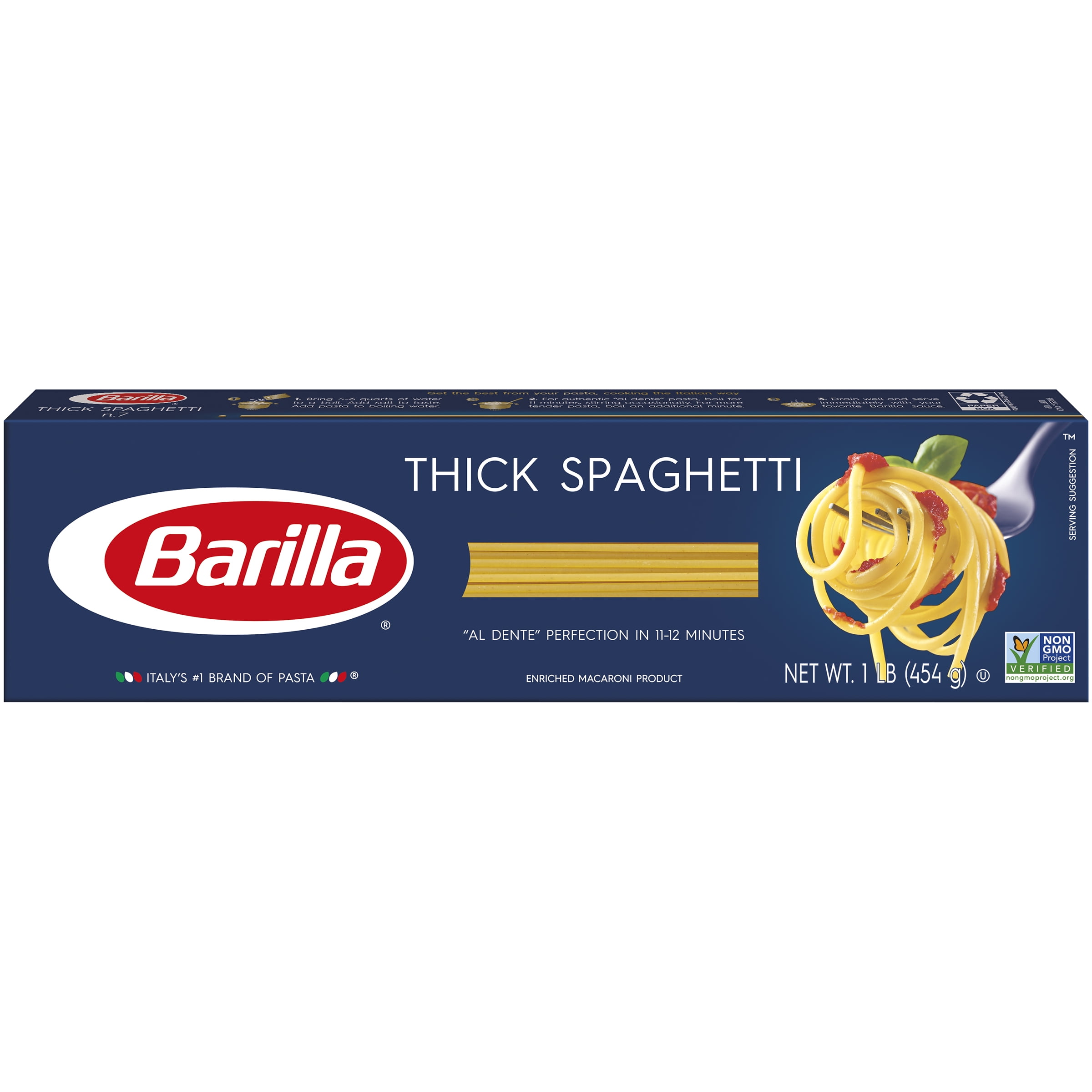 Barilla® Classic Blue Box Pasta Thick Spaghetti 16 oz