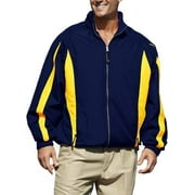 Pro Celebrity Men Phenom 833 Long-Sleeves Jacket (Navy & Gold, X-Small)