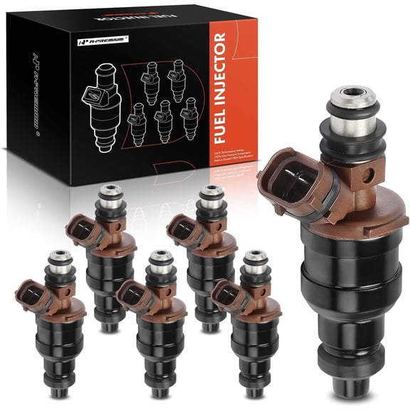 A-Premium Fuel Injectors Set of 6 Compatible with Toyota 4Runner 1989-1995 Pickup 1989-1995 T100 1993-1994 3.0L GAS Replace# 2325065020 2320965020