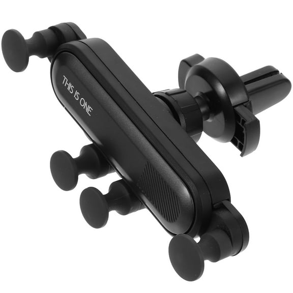 Snap Type Car Air Outlet Phone Mount Gravity Bracket Holder Invisible Telescopic Cell Phone Car Stands Holder (Black)