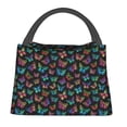 thumbnail image 1 of Disketp Multicolored Butterflies Bolsa Térmica Estampada, Bolsa Térmica Aislante para Almuerzo, Playa y Campamento, 1 of 6