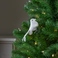 thumbnail image 5 of Northlight Sparkly Glitter Bird Clip-On Christmas Ornament - 5" - White, 5 of 5