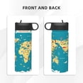 thumbnail image 3 of Goofa World Map With Landmarks for Insulated Kettle 18oz Water Bottle Insulated Tumbler with Handle & Flip Straw - Fits in Cup Holder, Leak Resistant Tumbler, 3 of 8