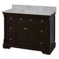 thumbnail image 3 of Sydney 48" Bathroom Vanity with Chocolate Cabinet and Carrara Marble Top, 3 of 6