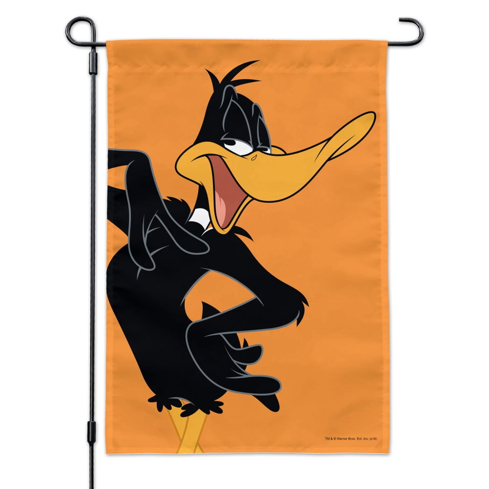 Looney Tunes Daffy Duck Airbrushed Throw Pillow 18x18 Multicolor