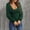Green, variant on Womens Bodysuit Long Sleeve V Neck Body Suit For Women Puff Sleeve Ribbed Bodysuits Shirts Green XL