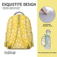 thumbnail image 5 of Yellow Dog Paw Footprint Backpack for School,Cute School Bag,Schoolbag with Adjustable Shoulder Straps & Padded Back,15.3"x11"x7.1".﻿, 5 of 6