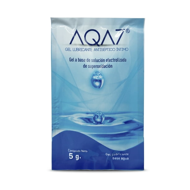 Aqa7 Gel Lubricante Intimo Base Agua 20 Sobres De 5g C/u AQA7 Sobres de 5 g 