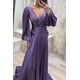 thumbnail image 5 of Vestido de noche para mujer, elegante vestido de novia plisado de satén de seda para otoño e invierno, vestido largo, 5 of 6