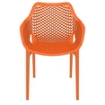thumbnail image 5 of Compamia Air XL Outdoor Patio Dining Arm Chair in Orange, 5 of 6