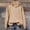 *Khaki, variant on ClodeEU Women's Round Neck Hoodies,Long Sleeve Sweatshirt,Casual Loose Sweatshirt Tops Black,Womens Plus XL