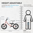 thumbnail image 3 of Bicicleta de Equilibrio Umatoll para Niños de 18 Meses a 5 Años sin Pedal Rosa, 3 of 9