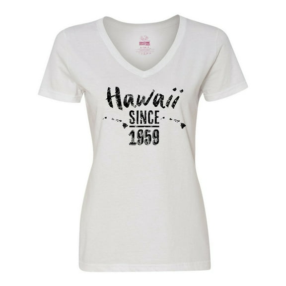 Inktastic Hawaii Since 1959 Women's V-Neck T-Shirt