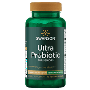 Swanson Ultra Probiotic for Seniors 15 Billion Cfu 60 Veggie Capsules