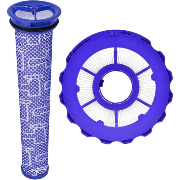 Replacement Kit Pre & Post Motor HEPA Filter for Dyson DC40 Light/Slim Ball Animal Multi Floor Origin and Total Vacuum Cleaner Part # 923587-02, 922676-01