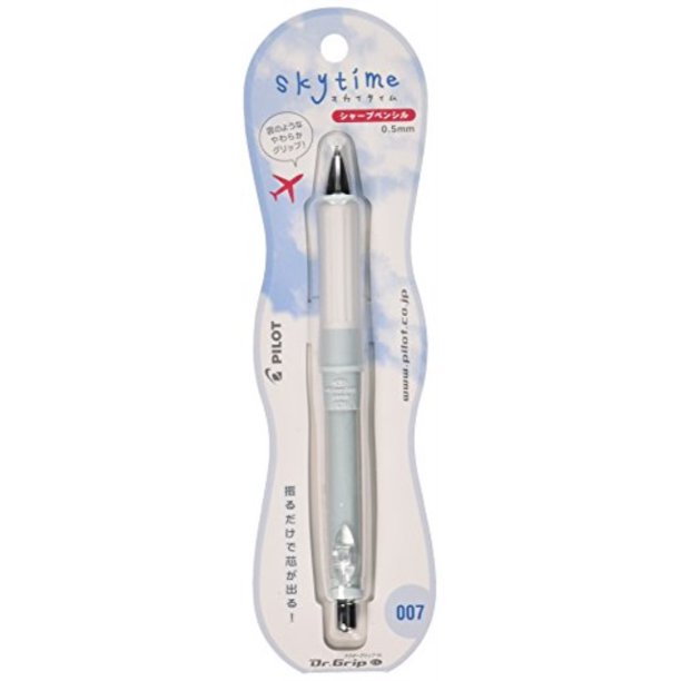 pilot mechanical pencil dr. grip cl skytime, 0.5mm, daylight white (hdgcl50rsdw)
