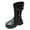 Black, variant on UngA Girls Boots Girls Knee High Boots Kids Fashion Low Heel Side Zipper Tall Riding Boots for Toddler Little Kid Big Kid Black,12