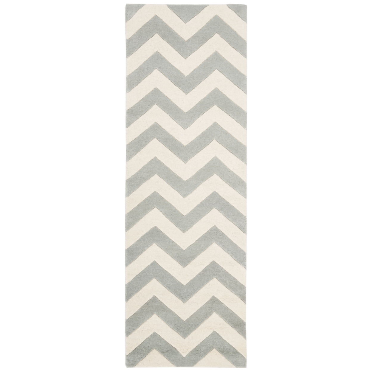 SAFAVIEH Chatham CHT715E Handmade Grey / Ivory Rug