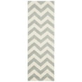 thumbnail image 6 of SAFAVIEH Chatham Jake Zigzag Stripes Wool Area Rug, Grey/Ivory, 10' x 14', 6 of 11