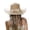 Khaki, variant on Shadoumai Women’s Wide Brim Sun Hats Packable Roll Up UV Straw Beach Hat Adjustable Ponytail Cap with Chic Bowknot