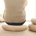 thumbnail image 6 of Sitting Floor Pouf Cushion Pillow: Floor Pillow, Floor Cushions for Adults, 16 Inch/40 cm Round Natural Straw Handmade Breathable Tatami Sitting Cushion, for Home Decor, Meditating, Kneeling, Yoga, 6 of 7