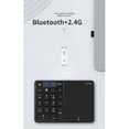 thumbnail image 4 of Wireless Numeric Keypad, 22 Keys 2.4G Bluetooth Number Keypad with Touchpad, Type C Interface, Support for Win, for iOS, Android, 4 of 5
