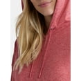 thumbnail image 3 of Athletic Works Women's ButterCore Zip Front Hoodie with Long Sleeves, Sizes XS-XXXL, 3 of 5