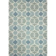 thumbnail image 1 of Bashian R121-AQ-5X7.6-CAL927 Rajapur Collection Geometric Transitional 100 Percent Wool Hand Tufted Area Rug, Aqua - 5 ft. x 7 ft. 6 in., 1 of 1