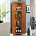 thumbnail image 3 of CQSXDA 72” Modern Farmhouse Corner Storage Cabinet 4 Tall Kitchen Cabinet, 3 of 11